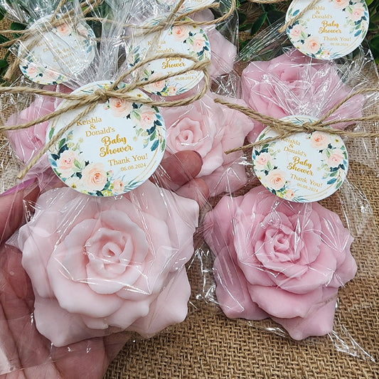 Rose soap favors baby shower flower soap favors baby shower favors bridal shower favor gift for her party decorations for girl