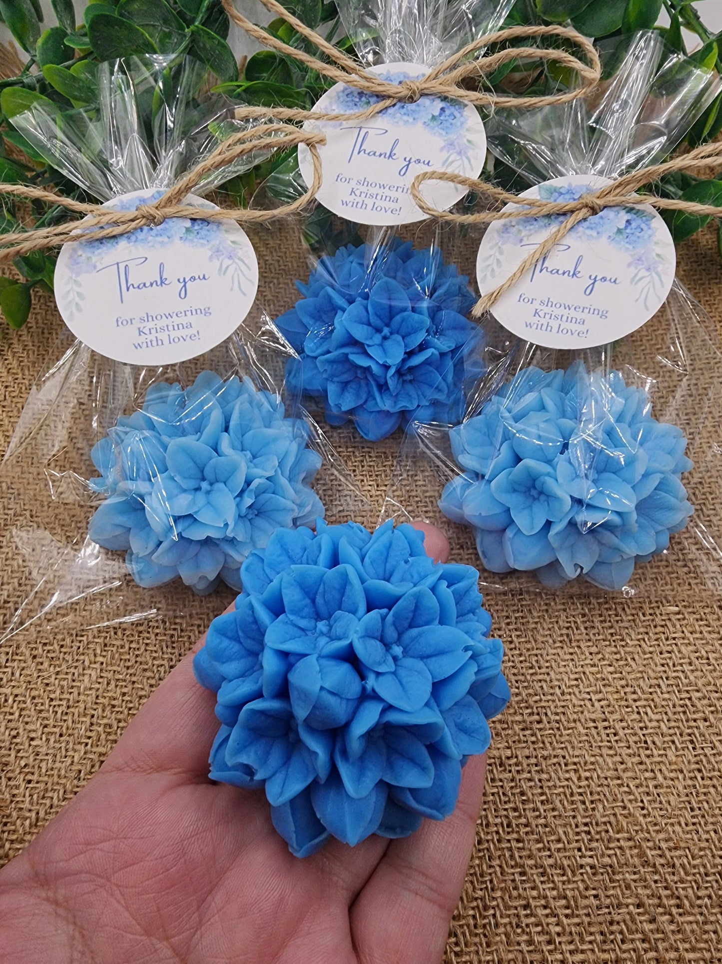 Hydrangea Soap Favors Baby Shower Gift Bridal Shower Favors Bridal Brunch Mother's Day Gift Floral Decorations Gift For Guests Dusty Blue