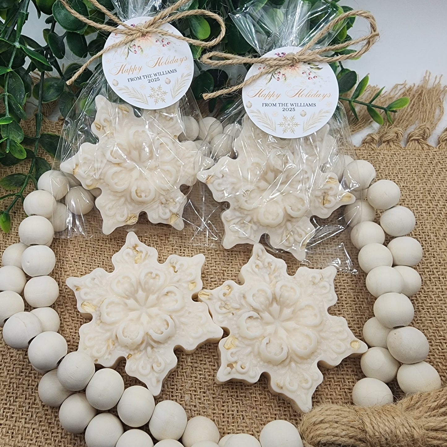 Snowflake Soap Favors Baby Shower Favors Christmas Stocking Stuffers Wedding Shower Favor Christmas Gifts