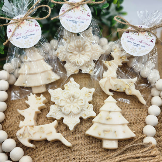 Christmas Soap Favors Baby Shower Favors Christmas Stocking Stuffers Wedding Shower Favor Christmas Gifts Christmas Tree Snowflake decor
