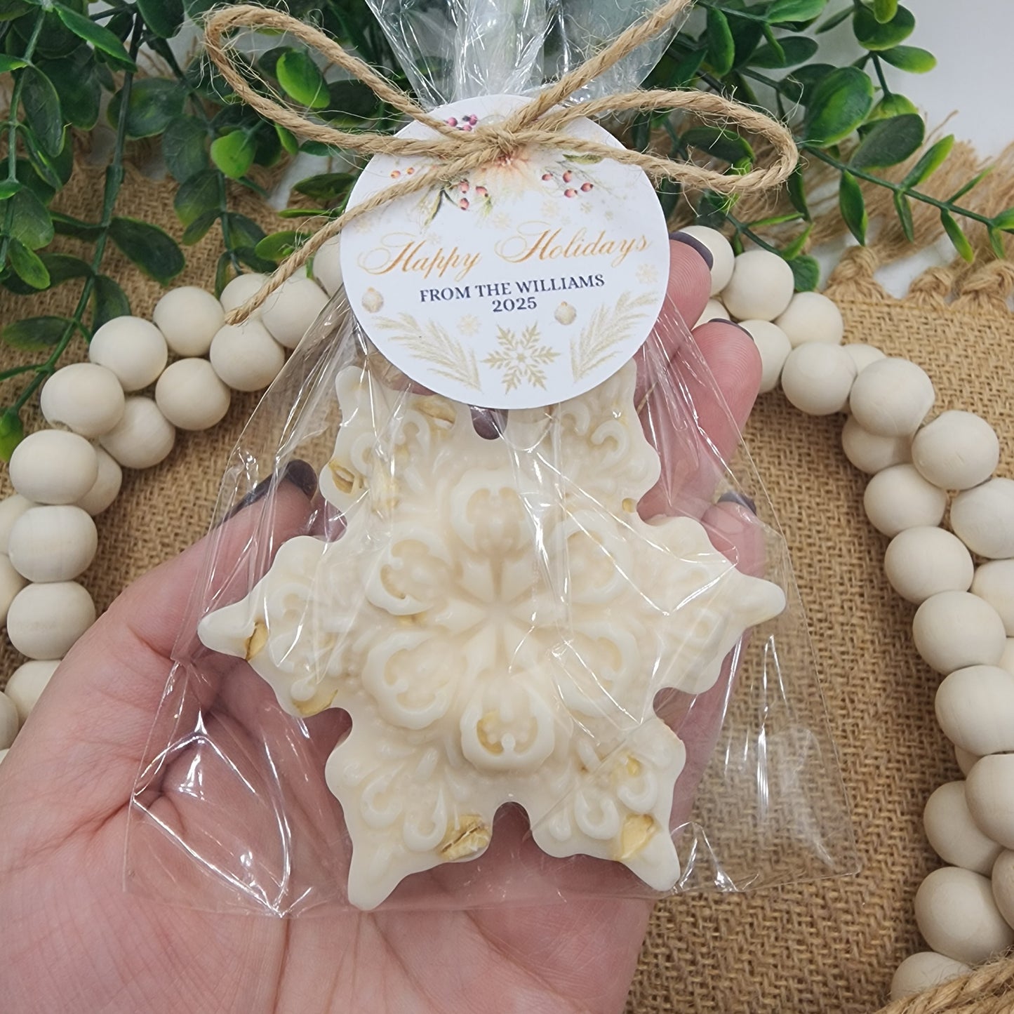 Snowflake Soap Favors Baby Shower Favors Christmas Stocking Stuffers Wedding Shower Favor Christmas Gifts