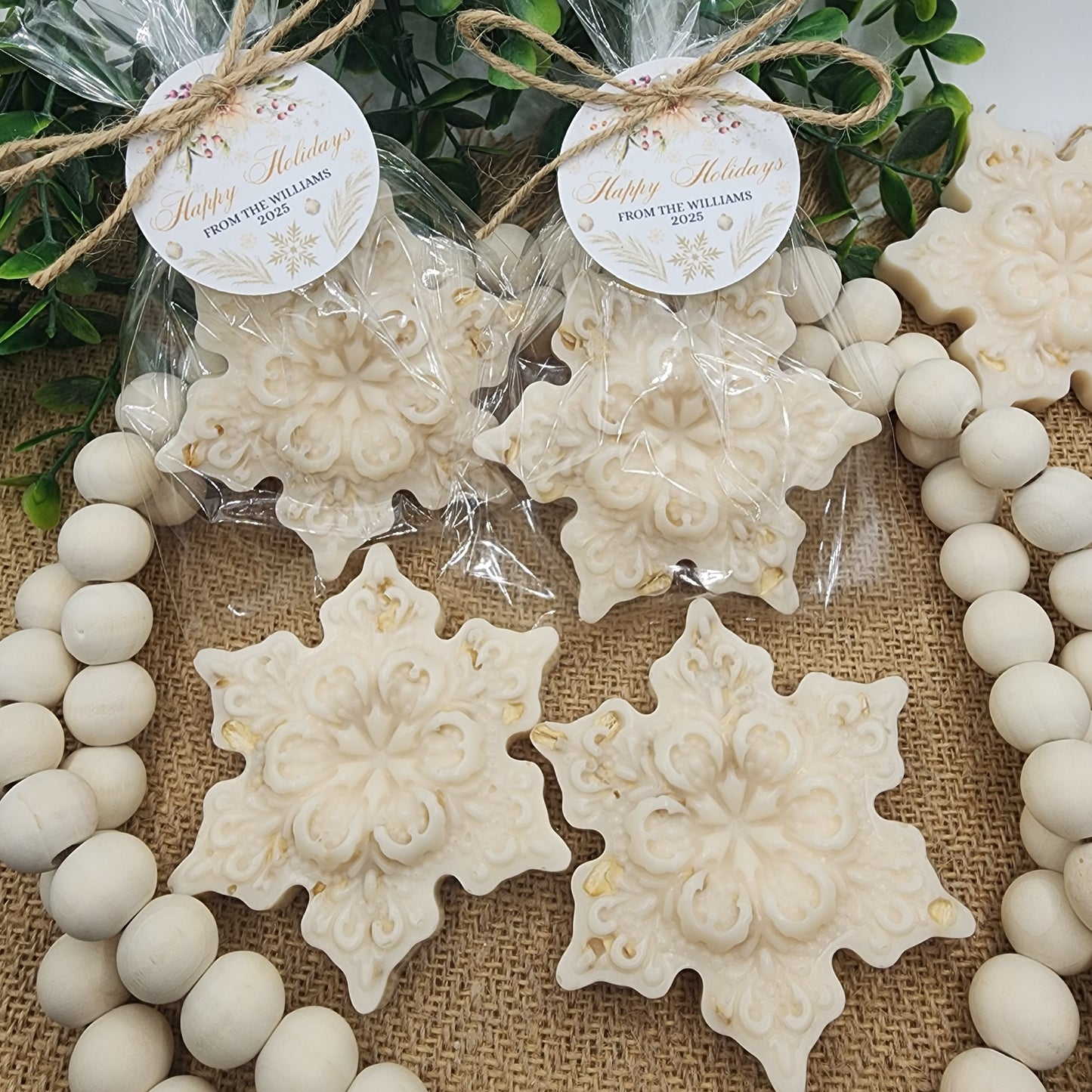 Snowflake Soap Favors Baby Shower Favors Christmas Stocking Stuffers Wedding Shower Favor Christmas Gifts