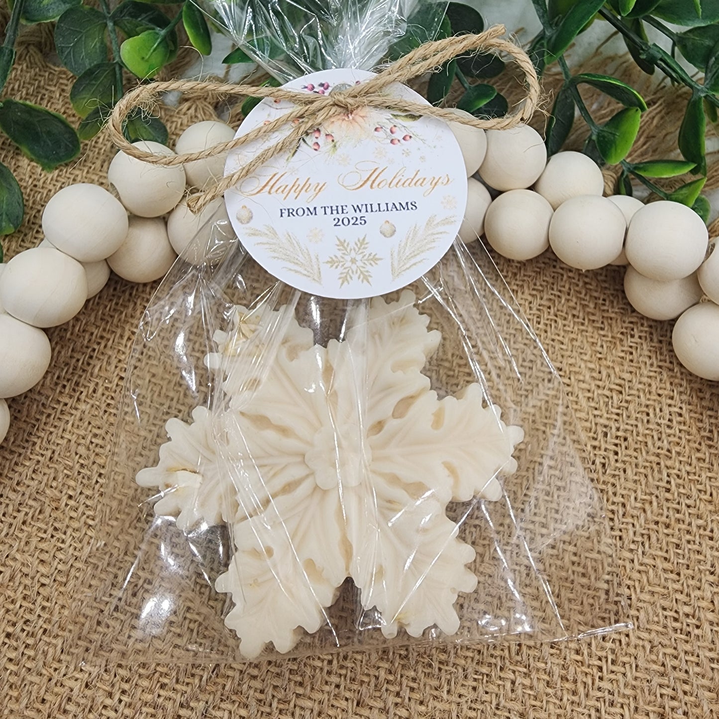 Snowflake Soap Favors Baby Shower Favors Christmas Stocking Stuffers Wedding Shower Favor Christmas Gifts