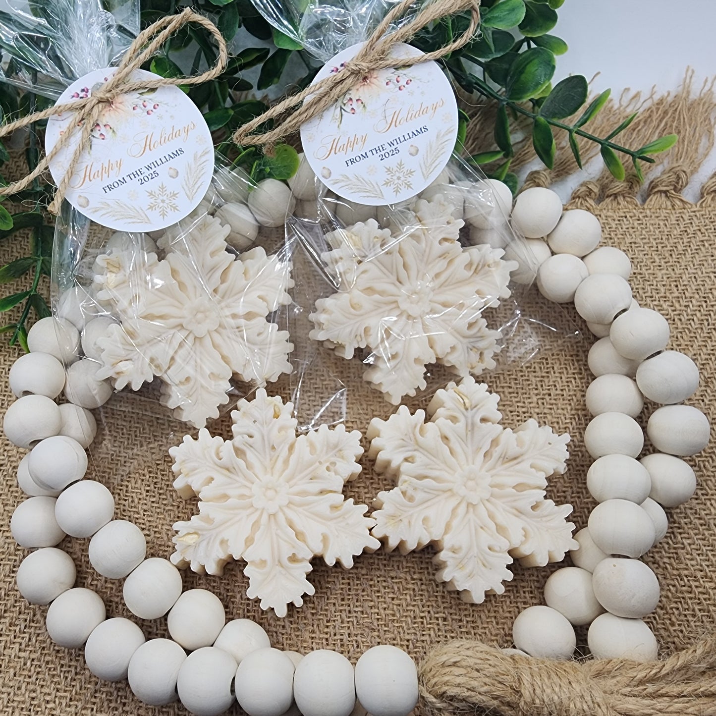 Snowflake Soap Favors Baby Shower Favors Christmas Stocking Stuffers Wedding Shower Favor Christmas Gifts