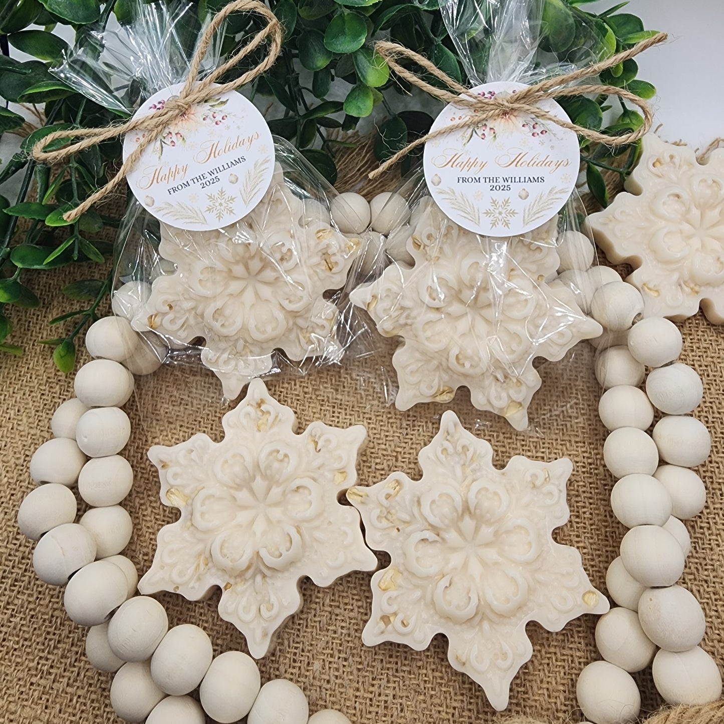 Snowflake Soap Favors Baby Shower Favors Christmas Stocking Stuffers Wedding Shower Favor Christmas Gifts