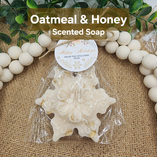 Snowflake Soap Favors Baby Shower Favors Christmas Stocking Stuffers Wedding Shower Favor Christmas Gifts